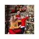 thumbnail image 4 of 6.5-foot pre-lit artificial christmas tree con incandescent warm blanca lights, snow flocked, y foldable stand - ul listed lights y automatic branch tips, 4 of 9