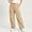 Khaki women plus size cargo pants a1, variant on Women Plus Size Wide Leg High Waisted Cargo Pants with Pockets Casual Solid Loose Long Trousers Activewear Workout Streetwear Y2K Baggy Pants, Red 2XL