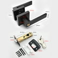 thumbnail image 5 of TIERPOP Upgrades Interior Door Handle Lock Set Aluminium with Key Elegant Door Handle Lock Set Privacy Door Handle Lock with Key, 5 of 13