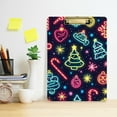 thumbnail image 2 of FORMRS Acrylic Clipboard with Low Profile Clip Standard A4 Letter Size, 12.5" x 9", Neon Christmas, 2 of 8