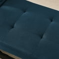 thumbnail image 3 of Leumius Sleeper Sofa Chair Bed 3 in 1 Convertible Bed Chair with Adjustable Backrest Linen Sleeper Chair Pull-Out Sofa Bed for Small Spaces,Living Room,Blue, 3 of 7