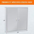 thumbnail image 2 of Stainless Steel Sliding Door Hardware , Magnetic Catch, For Outdoor Kitchen, Grill Island, Commercial Use – Double Door, 30.5x21 Inches, 2 of 7