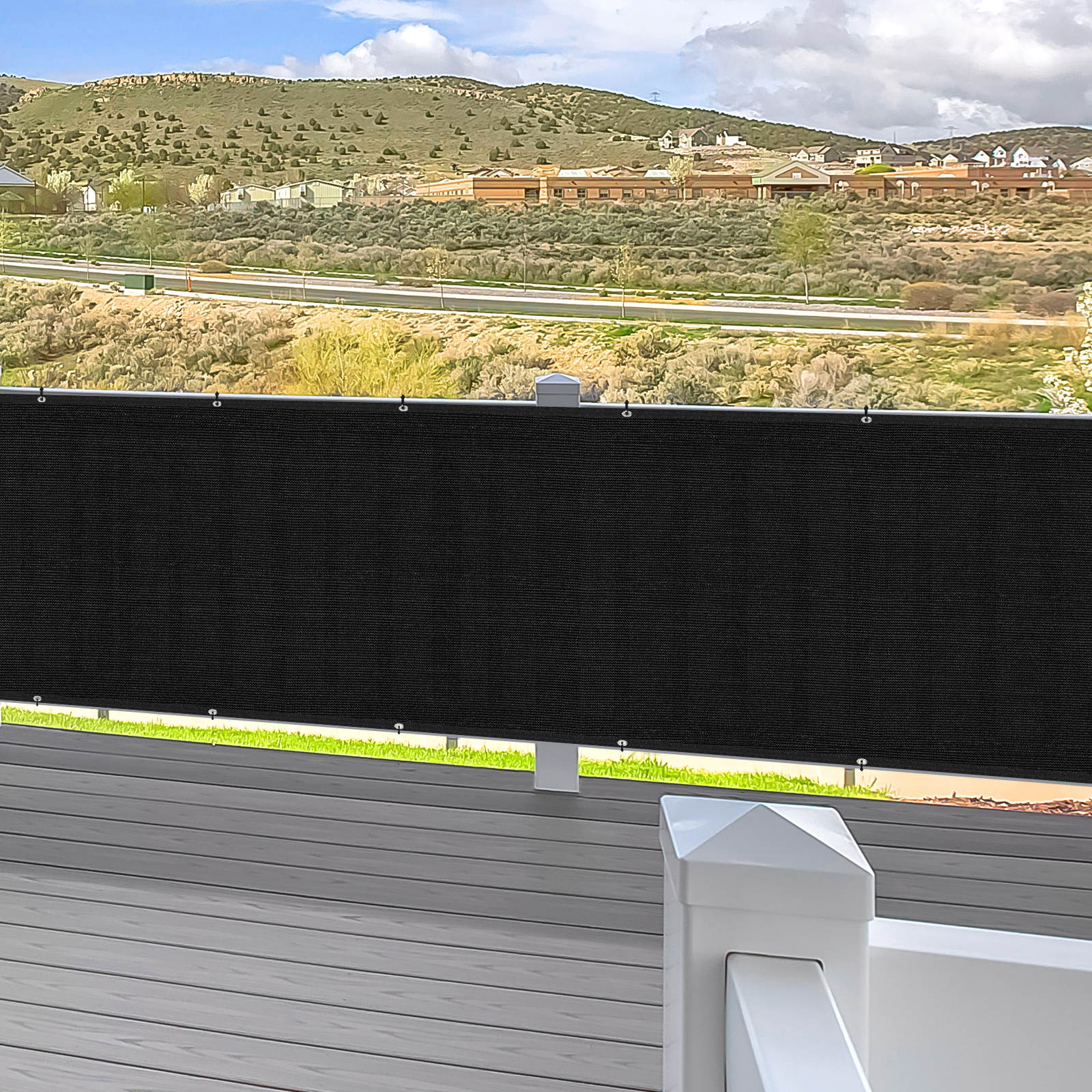 4' x 50' Privacy Screen Fence, Heavy Duty Fence Privacy Screen Outdoor, Black