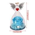 thumbnail image 3 of Shipiny Christmas Rose Gifts for Women,Birthday Gifts for Women Mom,Preserved Rose in Glass Angel Figurine,Angel Christmas Rose Gift for Grandma,Gifts Flowers Anniversary Valentines, Sky Blue, 3 of 6