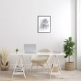 thumbnail image 2 of Stupell Industries Lily Floral Line Drawing over Abstract Brush Pattern Botanical & Floral Painting Black Framed Art Print Wall Art, 16 x 20, 2 of 7