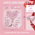 thumbnail image 4 of 15 Year Old Girl Gifts for Birthday Blanket - Quinceanera Gifts Throw 50" X 60" - Gifts for 15 Year Old Girls - 15th Birthday Gifts for Teen Girls - 15th Birthday Decorations for Girls, 4 of 6