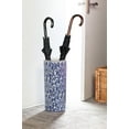 thumbnail image 3 of Abbott Collections AB-27-INDIGO-089 18 in. Patterned Umbrella Stand, Blue & White, 3 of 3