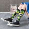 thumbnail image 5 of Honeii Lemons on Striped Print Long Socks,Novelty Design Socks Gift for Men and Women,Crew Socks,Calf Socks, 5 of 6