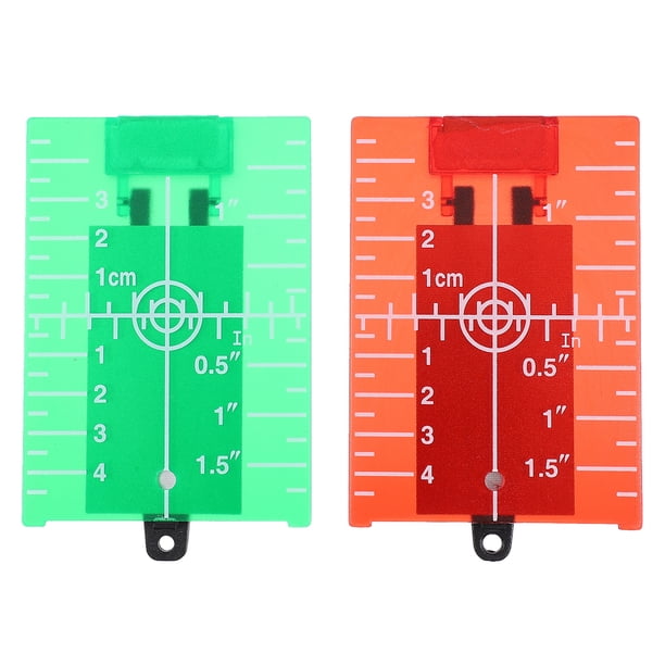 EeaseMX 2 placas de objetivo infrarrojas sin rebabas para nivel láser verde y rojo.
