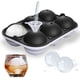 thumbnail image 1 of Fabricante de bolas de hielo, forma de bola de hielo reutilizable, bandeja de esfera de hielo de silicona redonda de fácil liberación con tapas y embudo para whisky, cócteles, bourbon Fokelyi ZJWJ434, 1 of 5