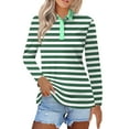 thumbnail image 2 of Green Women's Long Sleeve T-shirt, Women'S Short Sleeved Slim Fit Casual Fashion Top,Women's Long sleeve T-shirt 4XL, 2 of 5