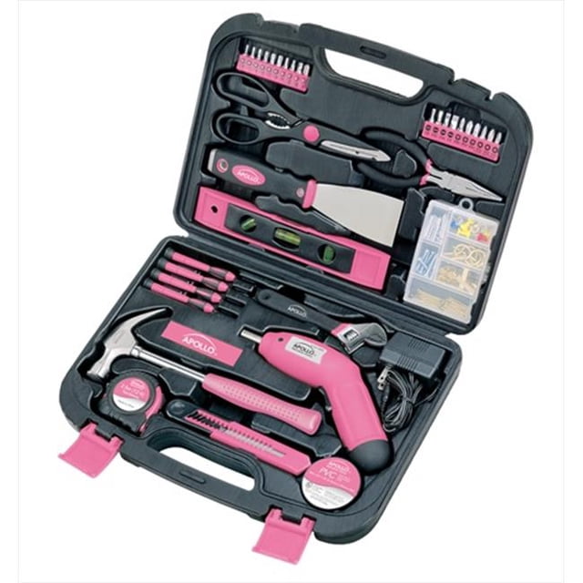 Apollo Tools DT0773n1 Trousse d'Outils Ménagers de 135 Pcs en Rose