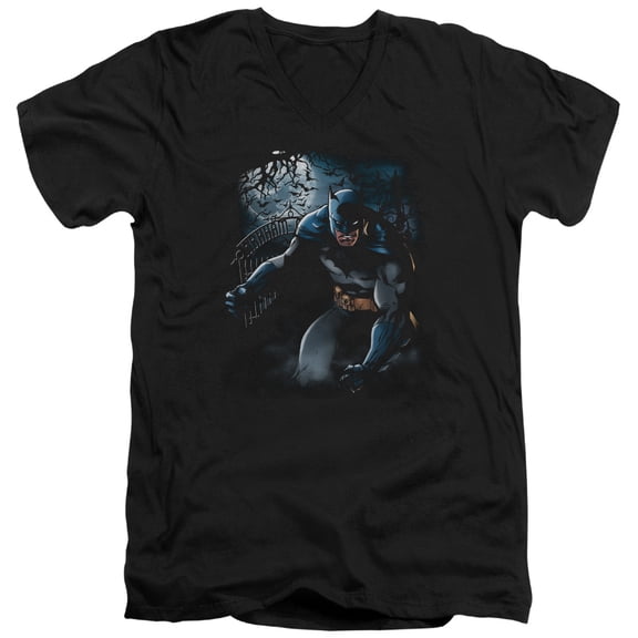 Batman - Light Of The Moon - Slim Fit V Neck Shirt - XX-Large
