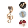 thumbnail image 2 of Milisten Broche Microphone Épingle Micro Note de Musique Broche Étiquette de Mode Épingle Cadeau Musical pour Femmes, 2 of 6