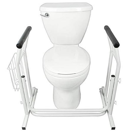 Stand Alone Bars For Sale Zimtown Adjustable Stand Alone Toilet Safety Grab Rail Frame Bar Support & Magazine Rack ()