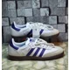 thumbnail image 1 of Ad-id-as Originals Samba ADV White Purple Men's 9.5 Casual Lifestyle Shoes IE6613, 1 of 6