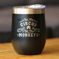 thumbnail image 2 of Bevvee Insulated Wine Tumbler 12 oz Not My Circus Gifts for Wine Lovers Tumblers, 2 of 4