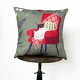 thumbnail image 3 of Christmas Kitty on Chair | Throw Pillow | Cute Home Decor | Christmas Home Decor | Throw Pillows for Couch | Home Decor Christmas | Mom Gift, 3 of 6