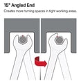 thumbnail image 5 of Max Torque 15-Piece Premium Combination Wrench Set, Complete SAE Inch Sizes from 1/4" to 1" with Rack Organizer | Chrome Vanadium Steel, Long Pattern, Mirror Chrome Finish, 5 of 5