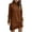 Z6-Brown, variant on Women Plus Size Dresses Winter Sweater Knit Turtleneck Warm Long Sleeve Pocket Mini Sweater Dress
