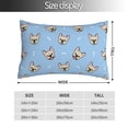 thumbnail image 4 of Kll Cute French Bulldog Pillow Covers Envelope Closure,Super Soft And Cozy Fuzzy Fleece Pillow Case Cover 20"X30", 4 of 9