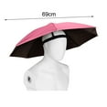 thumbnail image 6 of Soumake 69CM UV Umbrella Hat Hands Free Sun Blocking Umbrella Hat with Elastic Headband Waterproof Kids Adults Outdoor Fishing Folding Umbrella Hat, 6 of 8