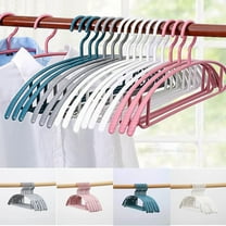 sruoe Clothes Hangers, Hangers for Clothes, Adult Hangers for Any Clothing, Padded Clothes Hangers for Everyday Use, Pink, 10pcs