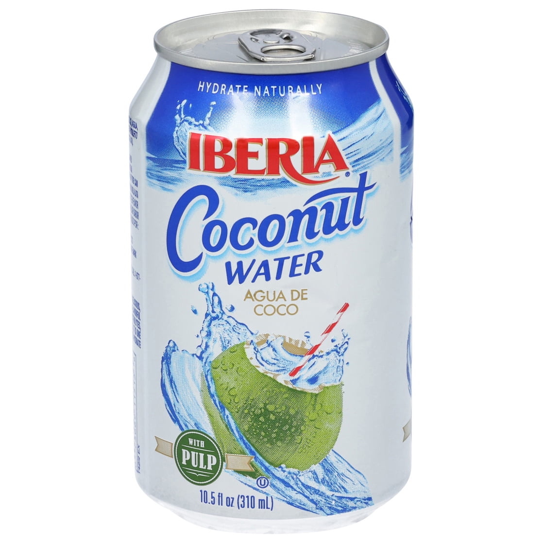 (8 pack) PR Iberia Coconut Water with Pulp 10.5 fl oz
