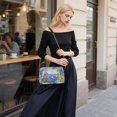thumbnail image 5 of FORMRS Women Crossbody Purse with Chain Strap Vegan Leather Shoulder Handbag, Pink Floral Window, 5 of 7