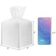 thumbnail image 5 of Juego de 3 fundas para cajas de pañuelos, cuadradas, decorativas, de piel sintética, soporte para caja de pañuelos, moderno dispensador de papel facial para baño, mostrador de tocador, mesitas de noch, 5 of 5