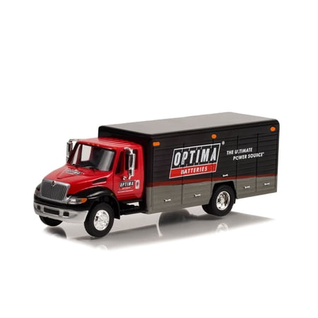 International Durastar 4400 Delivery Truck, Red - Greenlight 33240C/48 - 1/64 Scale Diecast Car