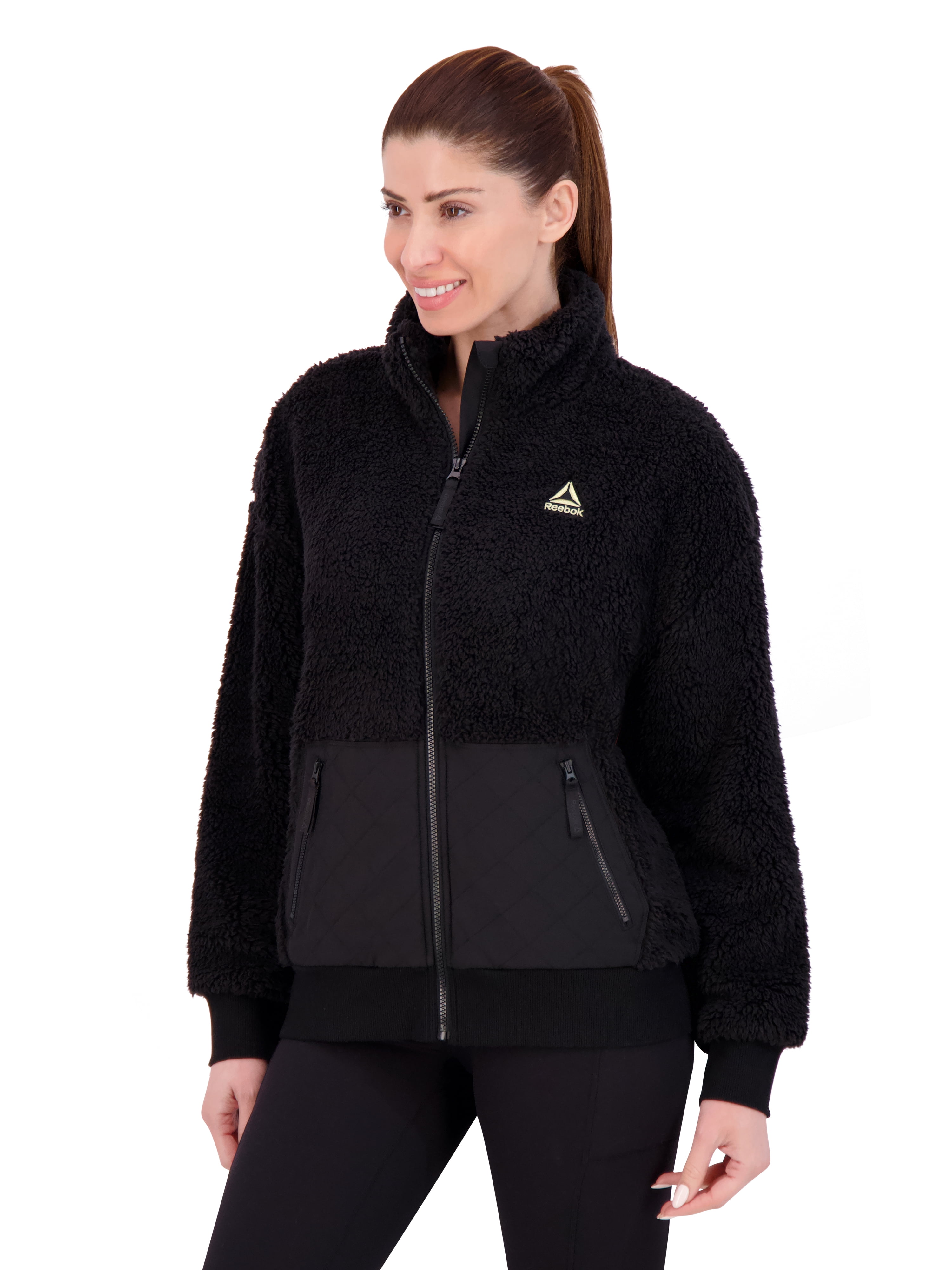 Reebok Women's and Women's Plus Size Achiever Sherpa Jacket, Sizes XS-4X