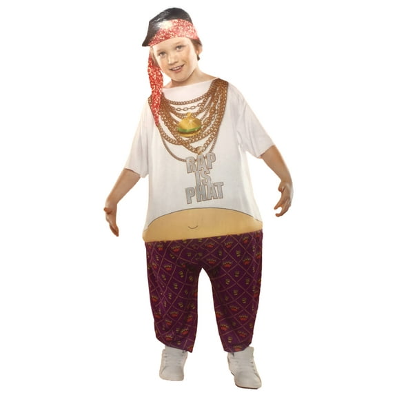 Boys & Girls Round Rhyme Master Hip Hop Rapper Halloween Costume One Size