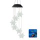 thumbnail image 3 of Bearachild Campana de viento Luz Colgantes de copos de nieve Lámpara colgante de interior impermeable Luces solares de plástico Patio Balcón Iluminación navideña, 3 of 6