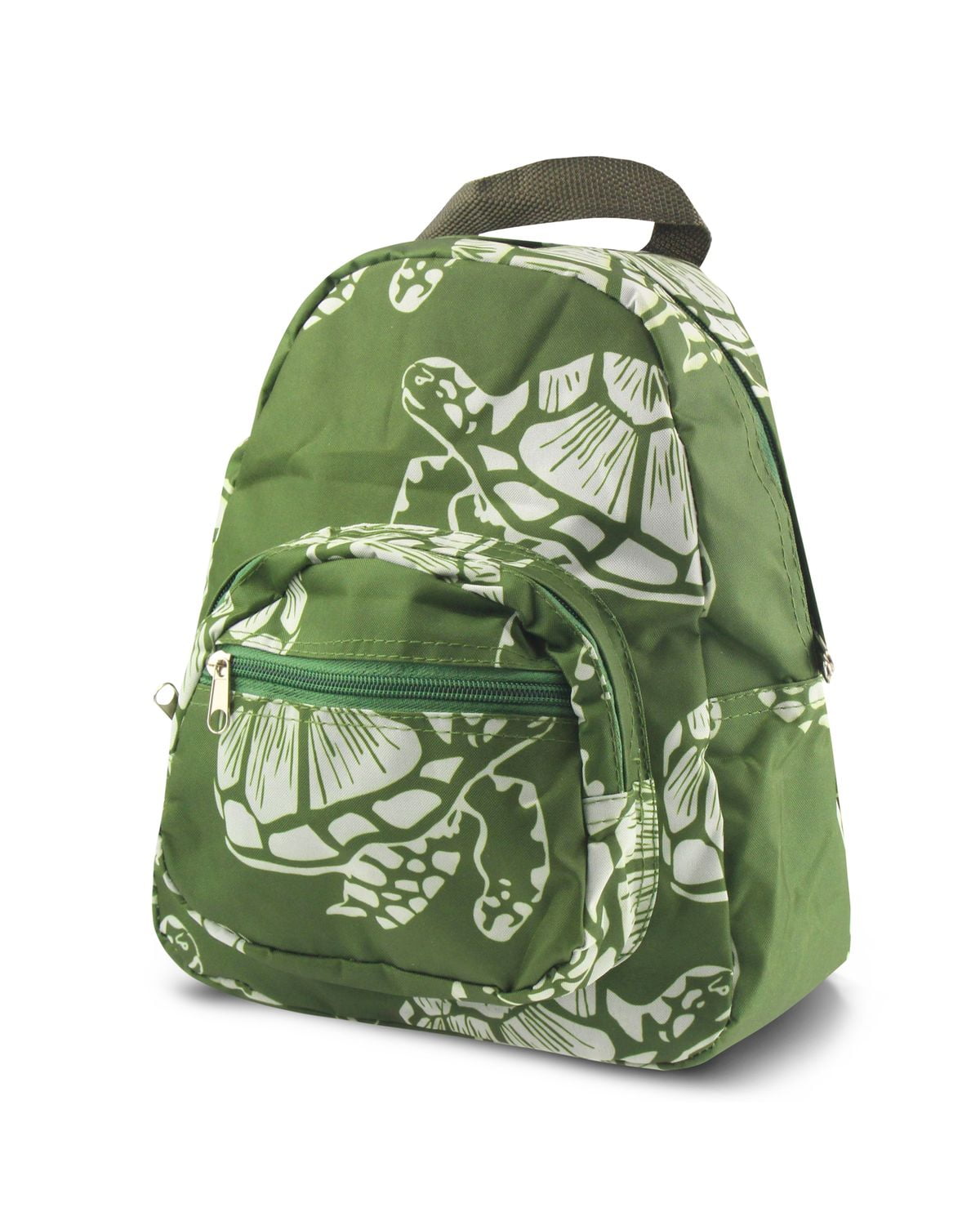 Stylish Kids Small Backpack by Zodaca Bright Outdoor Shoulder School Zipper Bag Adjustable Strap Turtle by