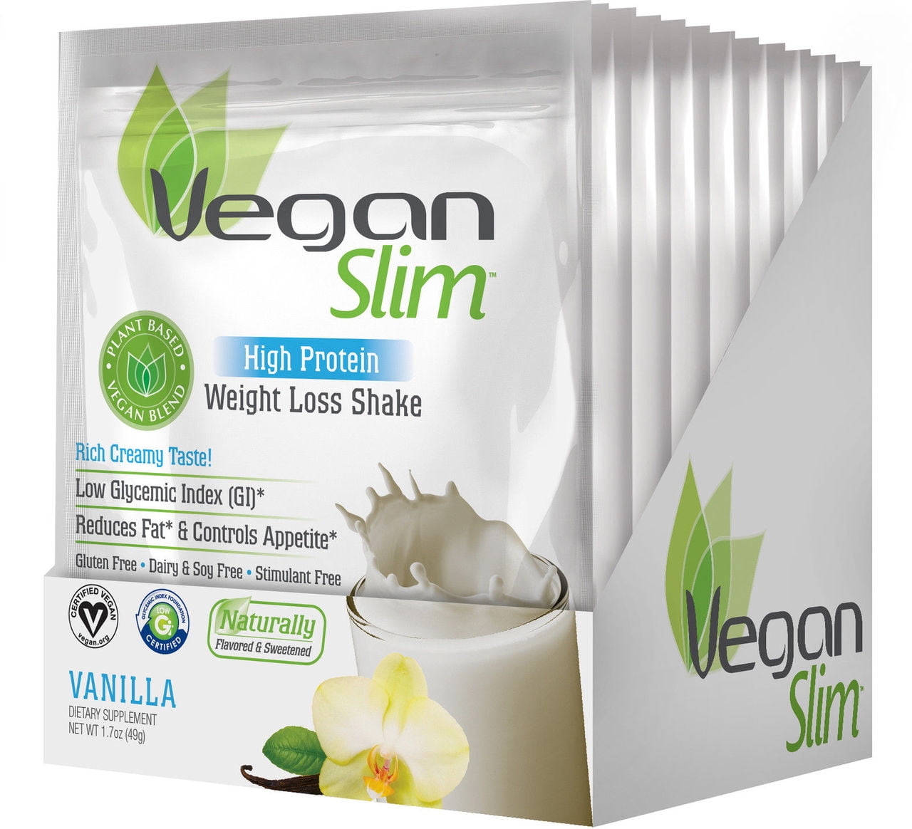 Naturade VeganSlim High Protein Weight Loss Shake, single serving