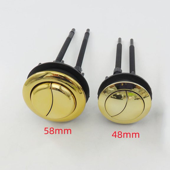 Gold Toilet Tank Button Dual Flush Toilet Button 48Mm/58Mm Toilet Flush Button 48Mm Smile Home