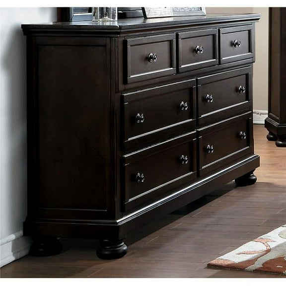 Home Elegance 1718GY-5 40 x 18 x 65.25 in. Begonia Dresser with Hidden Drawer - Gray