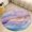 style-3, variant on Purple Blue And Gold Wave Washable Round Rug -Circle Area Rugs for Nursery Bedroom, Vintage Non Slip Non Shedding Low Pile Carpet for Living Room Coffee Table Entryway