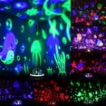 thumbnail image 4 of Proyector de luz nocturna - Estrella/océano con peces, delfines, tiburones, proyector de luz todo en uno para niños, luz nocturna de proyección giratoria colorida, regalo para niños y niñas (negro), 4 of 8