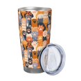 thumbnail image 2 of Salouo Cat Paws Print 20oz Tumbler with Lid,Stainless Steel Vacuum Insulated Tumbler Durable Insulated Coffee Mug Thermal Cup with Splash Proof Sliding Lid-Without Straw, 2 of 8