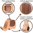 thumbnail image 4 of Soporte de lápiz de madera para taza de bolígrafo compatible con organizador de escritorio con soporte para teléfono móvil Afortunado Sencillez, 4 of 4