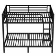 thumbnail image 4 of Nmkwnr Full over Full Metal Bunk Bed for Bedroom, Space-Saving/Noise Reduced/No Box Spring Needed, Black, 4 of 9