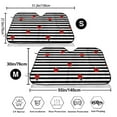 thumbnail image 3 of Balery Ladybugs on Black and White Striped Print Car Windshield Sun Shade,Windshield Sunshade for Car Pickup Truck SUV Accessories-Small, 3 of 7