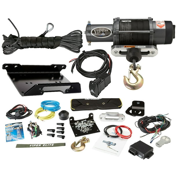 MotoAlliance FK1005052 4000lb Viper Elite Winch & Mount Black Rope 2013