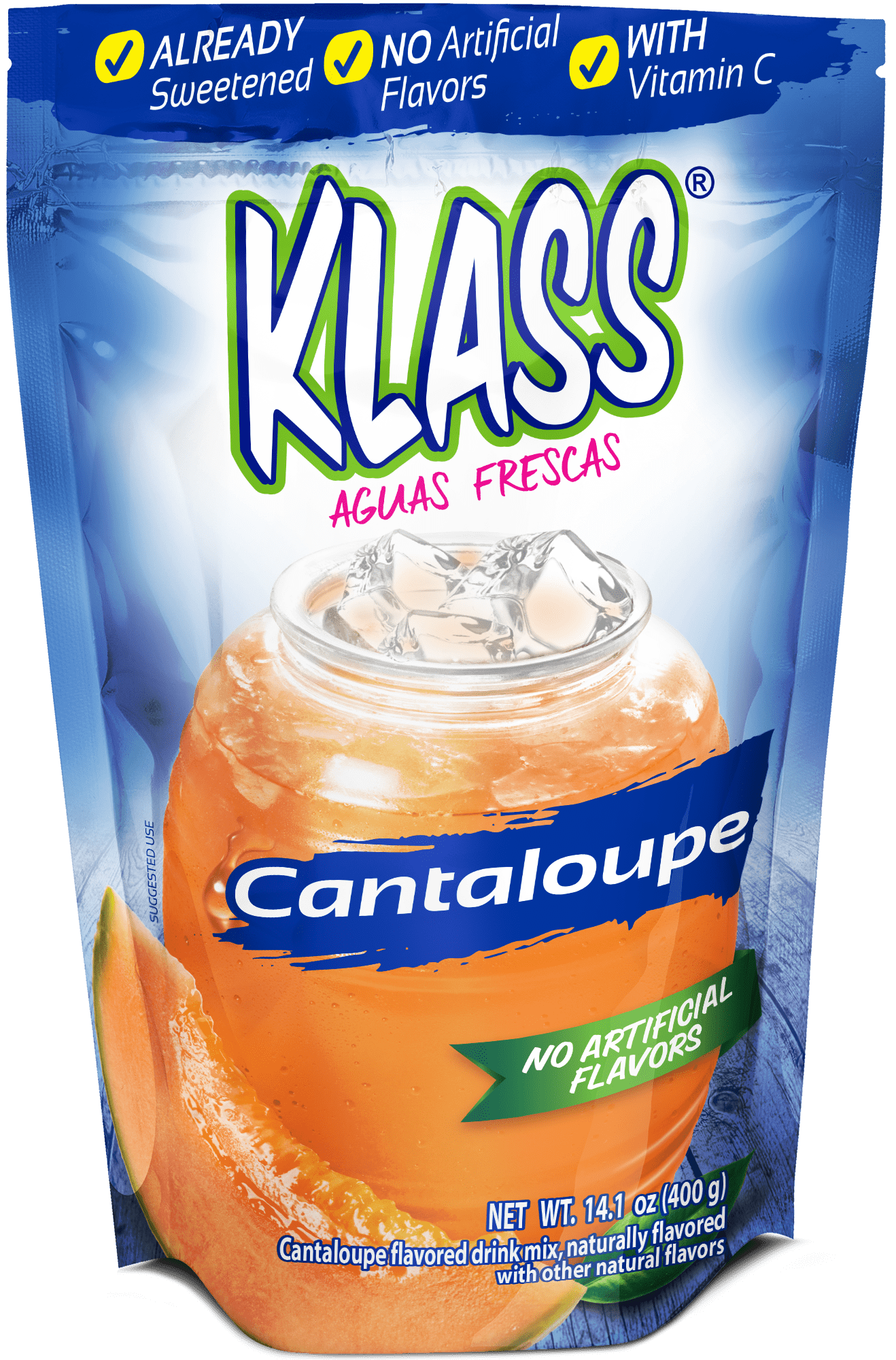 (6 pack) Klass Melon Naturally Flavored Drink Mix