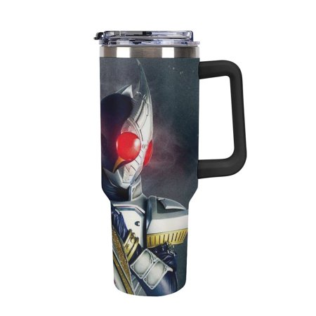 

Ka_men Rider Se_ries Anima Large Capacity Car Cup Stainless Steel Travel Mug Leak-Proof Tumbler with Handle And Straw Suitable for Men And Women 40oz