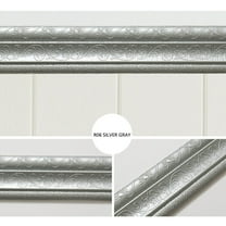 Self-Adhesive 3D Wall Molding, PE Foam Wall Trim for Corners and Edges, Easy Install Border Decor for Home Improvement, Waterproof Anti-Collision Strip(Silver)