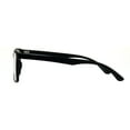 thumbnail image 2 of Mens 52mm TR90 Plastic Rectangle Wood Grain Arm Horn Rim Optical Frame Matte Black, 2 of 4