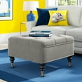 thumbnail image 2 of Serta Abbot Tufted Ottoman with Storage, Gray, 2 of 7